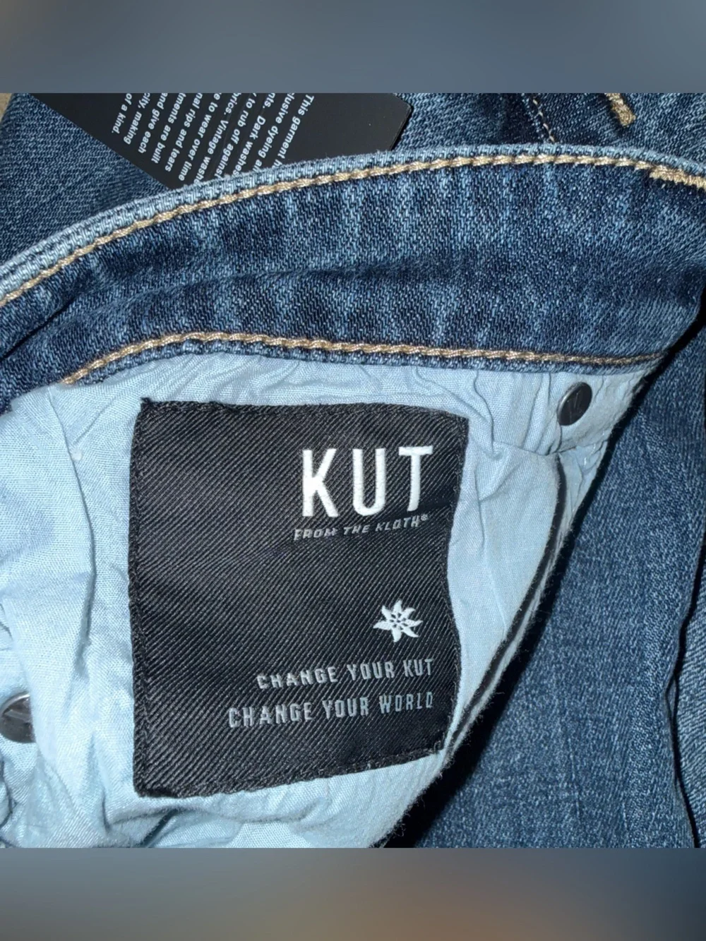 KUT from the Kloth Reese Ankle Straight Leg Jeans Size 12